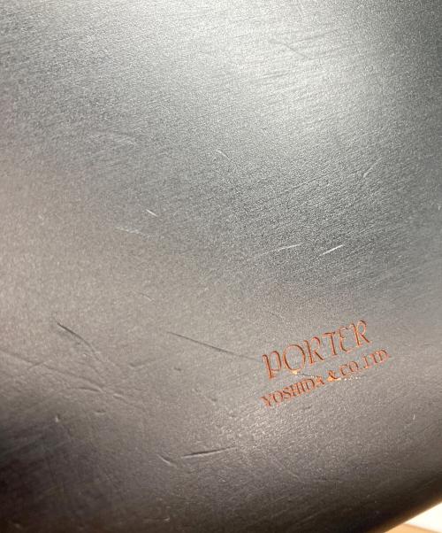 PORTER（ポーター）PORTER (ポーター) レザークラッチバッグ ブラックの古着・服飾アイテム