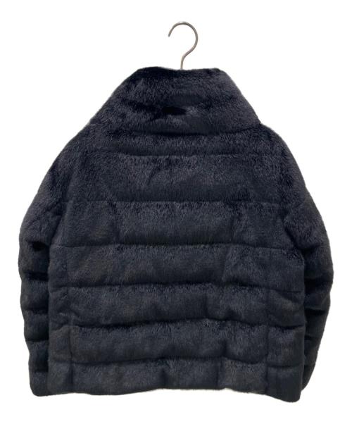 HERNO（ヘルノ）HERNO (ヘルノ) HIGH COLLAR SHORT FUR DOWN ブラック サイズ:44の古着・服飾アイテム