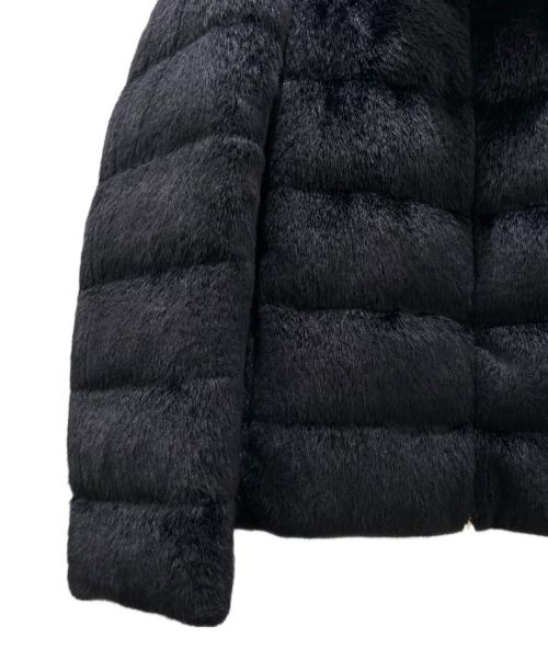HERNO（ヘルノ）HERNO (ヘルノ) HIGH COLLAR SHORT FUR DOWN ブラック サイズ:44の古着・服飾アイテム