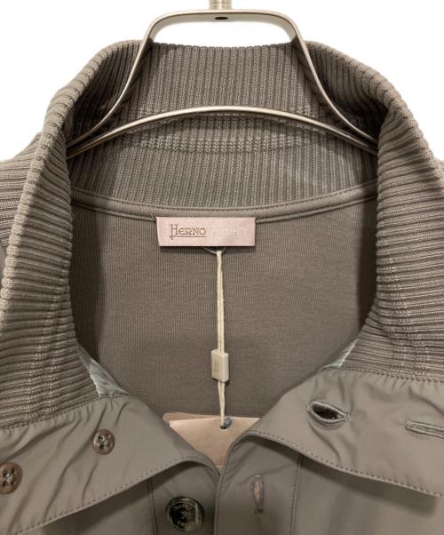 HERNO（ヘルノ）HERNO (ヘルノ) バルスタータイプ スタンドカラーブルゾン グレー サイズ:S 未使用品の古着・服飾アイテム