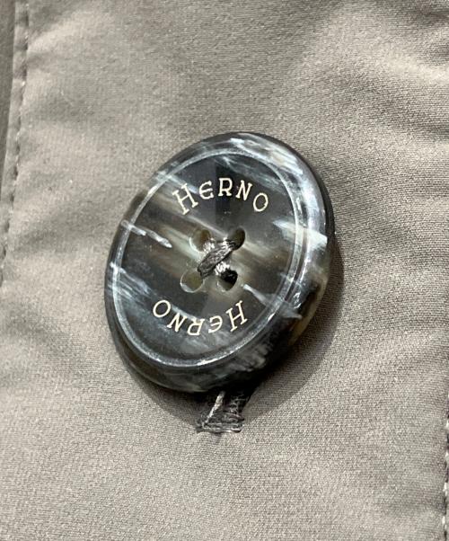 HERNO（ヘルノ）HERNO (ヘルノ) バルスタータイプ スタンドカラーブルゾン グレー サイズ:S 未使用品の古着・服飾アイテム
