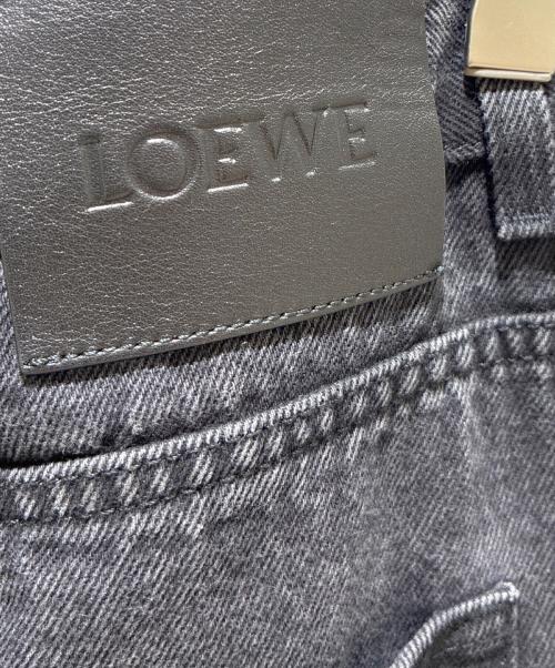LOEWE（ロエベ）LOEWE (ロエベ) アナグラムバギージーンズデニム H526Y11W61 ブラック サイズ:46の古着・服飾アイテム