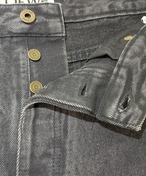 LOEWE（ロエベ）LOEWE (ロエベ) アナグラムバギージーンズデニム H526Y11W61 ブラック サイズ:46の古着・服飾アイテム