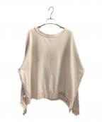 Maison Margielaメゾンマルジェラ）の古着「ペンキクラッシュ加工スウェット」｜アイボリー