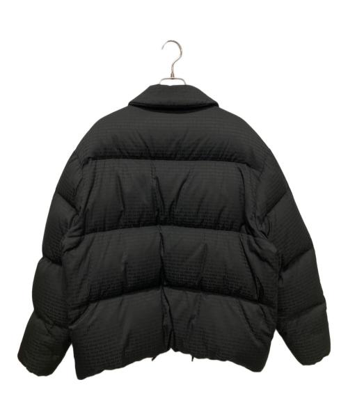 MIU MIU（ミュウミュウ）MIU MIU (ミュウミュウ) ロゴプリント ダウンジャケット ブラック サイズ:44の古着・服飾アイテム