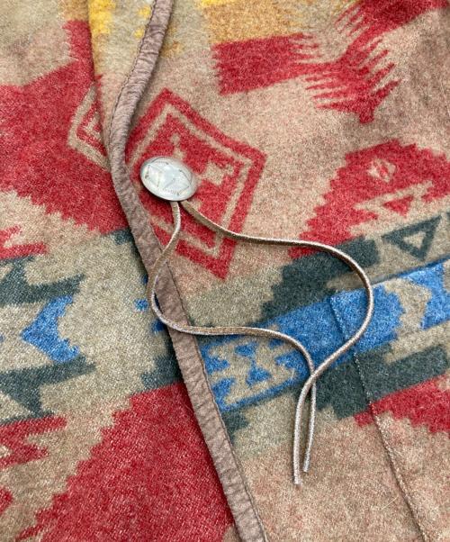 LAUREN RALPH LAUREN（ローレンラルフローレン）LAUREN RALPH LAUREN (ローレンラルフローレン) ネイティブ柄ガウンカーディガン ブラウン サイズ:Pの古着・服飾アイテム