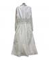 sara mallika (サラマリカ) Cotton Lace Tuck Flare Dress ホワイト サイズ:M：13000円