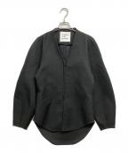 THINGS THAT MATTERシングスザットマター）の古着「DOUBLE KNIT V-NECK JACKET」｜ブラック