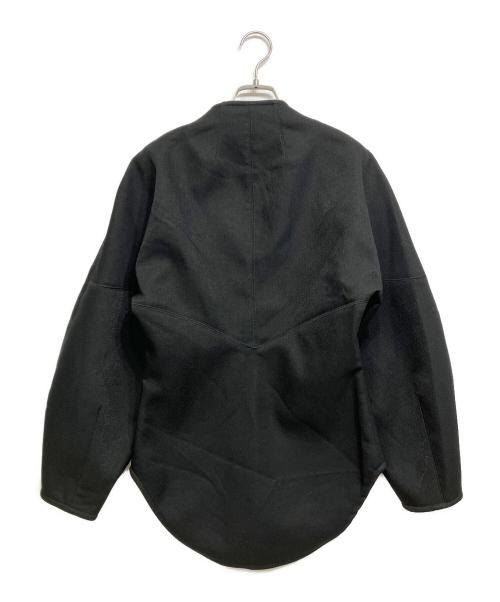 THINGS THAT MATTER（シングスザットマター）THINGS THAT MATTER (シングスザットマター) DOUBLE KNIT V-NECK JACKET ブラック サイズ:Freeの古着・服飾アイテム