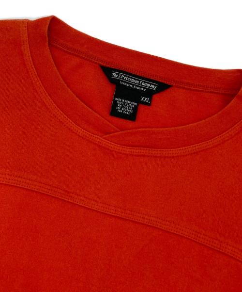 the J Peterman Company（ザ・ジェーピーターマンカンパニー）The J Peterman Company (ザ・ジェーピーターマンカンパニー) フットボールTシャツ オレンジ サイズ:XXLの古着・服飾アイテム