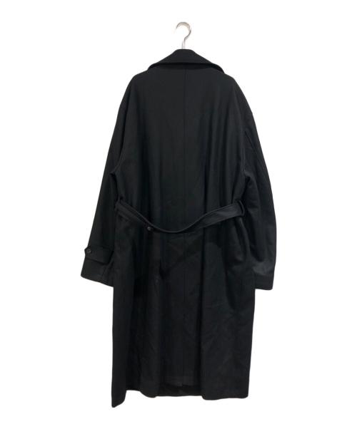 ssstein（シュタイン）ssstein (シュタイン) DOUBLE LAPELED DOUBLE BREASTED COAT ブラック サイズ:SIZE Mの古着・服飾アイテム