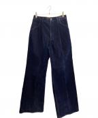 BED J.W. FORDベッドフォード）の古着「every (one)-Navy フロッキー5ポケットパンツ」｜ネイビー