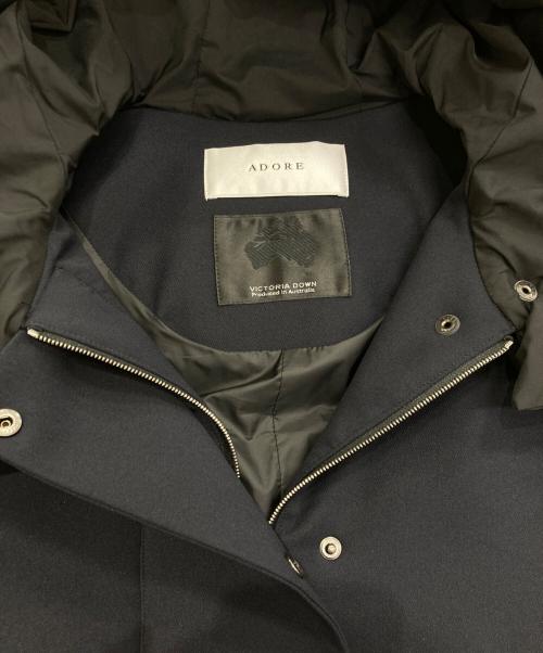 ADORE（アドーア）ADORE (アドーア) ダウンコンビトリプルクロス　531-4250001 ネイビー×ブラック サイズ:38の古着・服飾アイテム