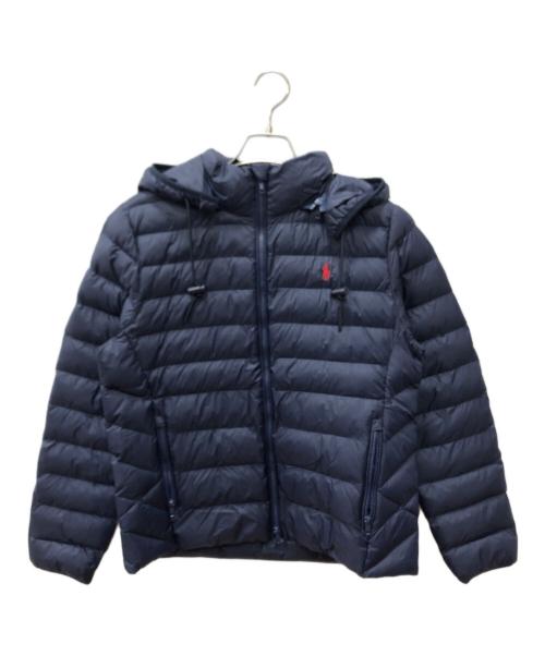 POLO RALPH LAUREN（ポロ・ラルフローレン）POLO RALPH LAUREN (ポロ・ラルフローレン) ウォーターレジスタント パッカブル フーデッド ジャケット ネイビー サイズ:Mの古着・服飾アイテム