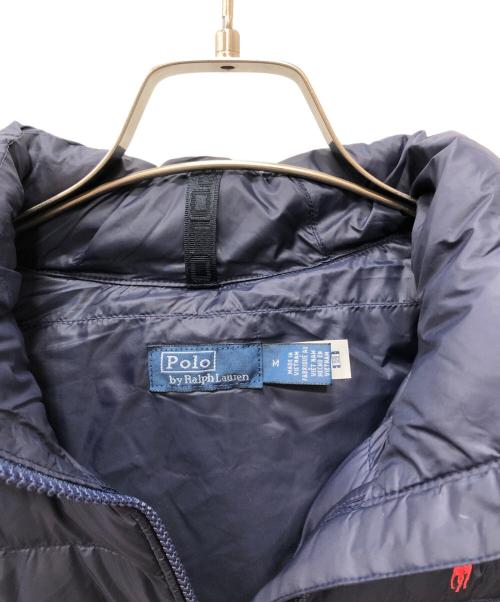 POLO RALPH LAUREN（ポロ・ラルフローレン）POLO RALPH LAUREN (ポロ・ラルフローレン) ウォーターレジスタント パッカブル フーデッド ジャケット ネイビー サイズ:Mの古着・服飾アイテム