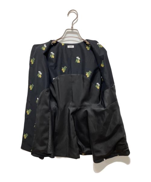 LOEFF（ロエフ）LOEFF (ロエフ) レモン ジャガード ベスト ブラック サイズ:Freeの古着・服飾アイテム