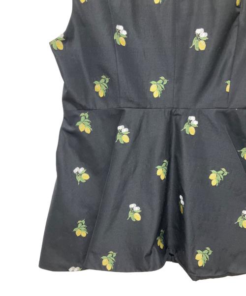 LOEFF（ロエフ）LOEFF (ロエフ) レモン ジャガード ベスト ブラック サイズ:Freeの古着・服飾アイテム