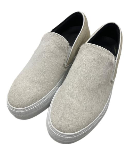 PELLICO SUNNY（ペリーコサニー）PELLICO SUNNY (ペリーコサニー) ハラコ×スウェードスリッポン アイボリー サイズ:36の古着・服飾アイテム