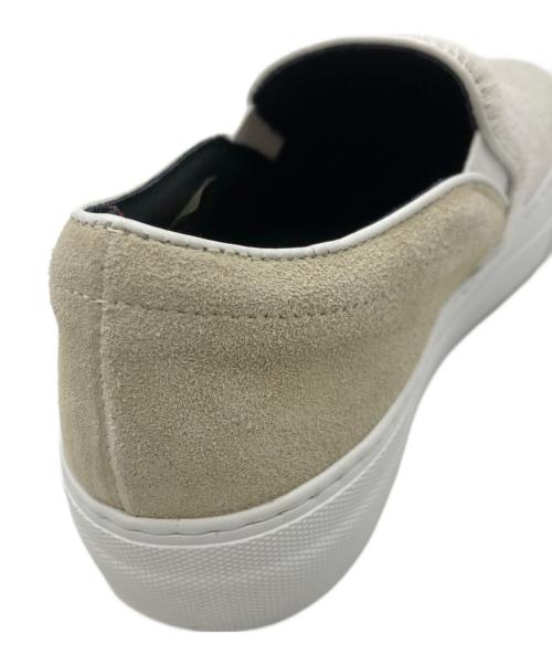 PELLICO SUNNY（ペリーコサニー）PELLICO SUNNY (ペリーコサニー) ハラコ×スウェードスリッポン アイボリー サイズ:36の古着・服飾アイテム