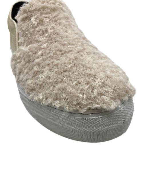 PELLICO SUNNY（ペリーコサニー）PELLICO SUNNY (ペリーコサニー) ファースエード スリッポン アイボリー サイズ:36の古着・服飾アイテム