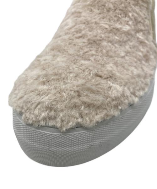 PELLICO SUNNY（ペリーコサニー）PELLICO SUNNY (ペリーコサニー) ファースエード スリッポン アイボリー サイズ:36の古着・服飾アイテム