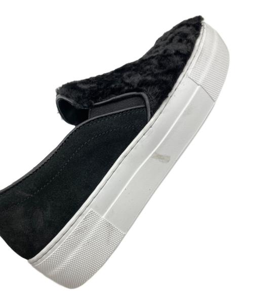 PELLICO SUNNY（ペリーコサニー）PELLICO SUNNY (ペリーコサニー) ファースエード スリッポン ブラック サイズ:36の古着・服飾アイテム