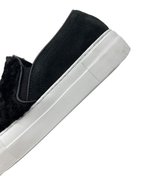 PELLICO SUNNY（ペリーコサニー）PELLICO SUNNY (ペリーコサニー) ファースエード スリッポン ブラック サイズ:36の古着・服飾アイテム