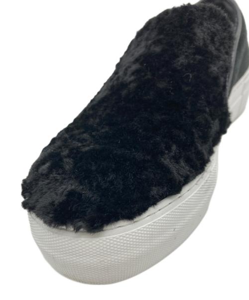 PELLICO SUNNY（ペリーコサニー）PELLICO SUNNY (ペリーコサニー) ファースエード スリッポン ブラック サイズ:36の古着・服飾アイテム