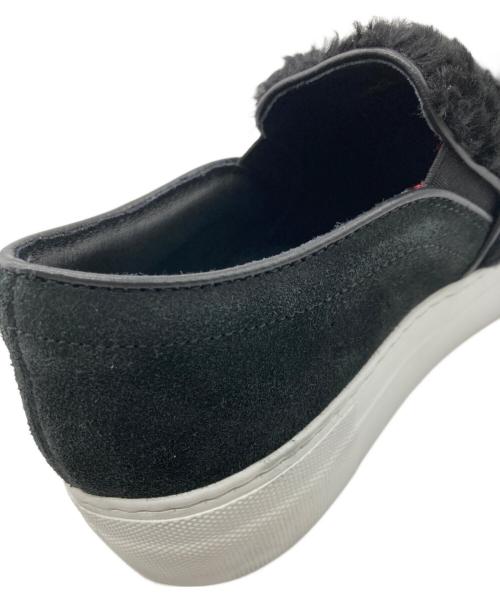 PELLICO SUNNY（ペリーコサニー）PELLICO SUNNY (ペリーコサニー) ファースエード スリッポン ブラック サイズ:36の古着・服飾アイテム