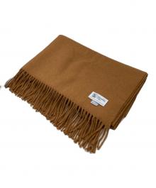 JOHNSTONS OF ELGIN（ジョンストンズオブエルガン）の古着「カシミヤ大判ストール」｜ブラウン