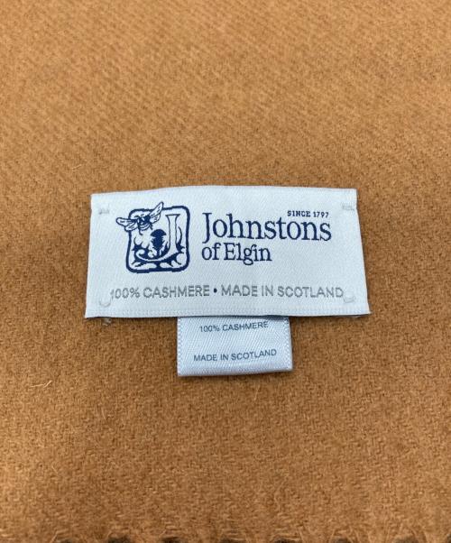 JOHNSTONS OF ELGIN（ジョンストンズオブエルガン）JOHNSTONS OF ELGIN (ジョンストンズオブエルガン) カシミヤ大判ストール ブラウンの古着・服飾アイテム