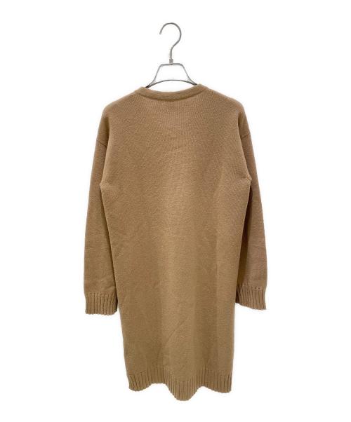 HERMES（エルメス）HERMES (エルメス) Hロゴ金具カシミヤニットワンピース キャメル サイズ:34の古着・服飾アイテム