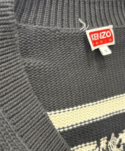 KENZO（ケンゾー）KENZO (ケンゾー) ニットカーディガン ブラック サイズ:Ｍの古着・服飾アイテム