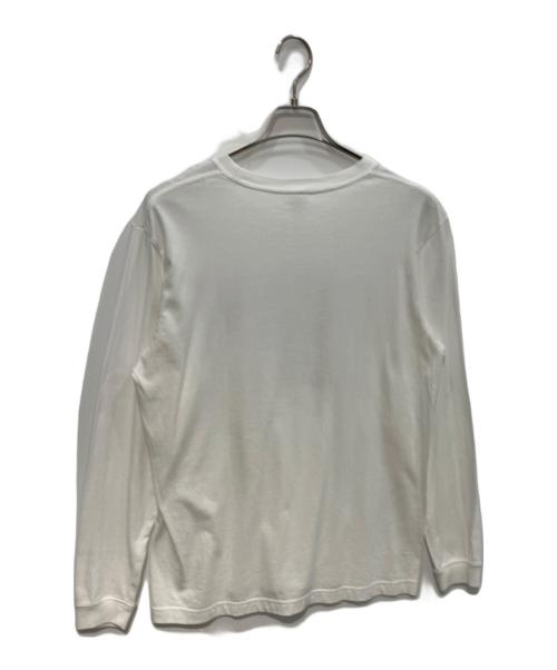 NUMBER (N)INE（ナンバーナイン）NUMBER (N)INE (ナンバーナイン) ゴッサムシティ カレッジロゴ ロングスリーブ Tシャツ ホワイト サイズ:2の古着・服飾アイテム