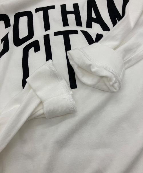 NUMBER (N)INE（ナンバーナイン）NUMBER (N)INE (ナンバーナイン) ゴッサムシティ カレッジロゴ ロングスリーブ Tシャツ ホワイト サイズ:2の古着・服飾アイテム