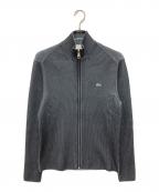 LACOSTEラコステ）の古着「リブニットトラックジャケット」｜ブラック