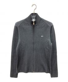 LACOSTE（ラコステ）の古着「リブニットトラックジャケット」｜ブラック