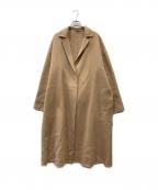 COUP DE CHANCEクードシャンス）の古着「カシミヤ100%リバーコート」｜ベージュ