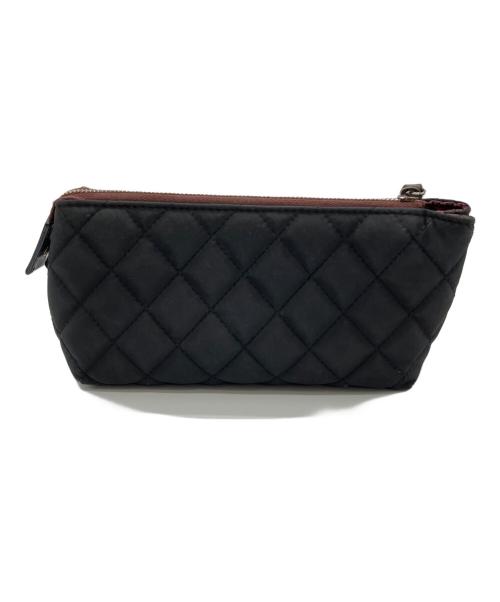 CHANEL（シャネル）CHANEL (シャネル) コスメポーチ ブラックの古着・服飾アイテム