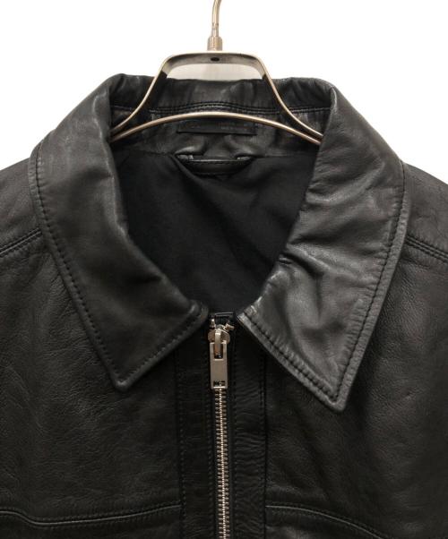 ZARA（ザラ）ZARA (ザラ) レザージャケット ボクシーフィット ブラック サイズ:ＸＬの古着・服飾アイテム