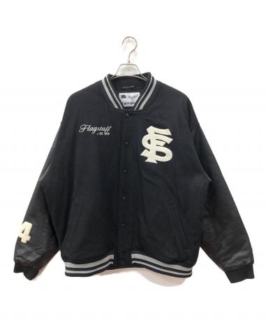 flagstuff×Majestic スタジャン 黒 ウール flagstuff×Majestic スタジャン 黒 ウール VARSITY JACKET – F-LAGSTUF-F