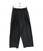 TODAYFULトゥデイフル）の古着「Bonding Wide Trousers」｜ダークグレー
