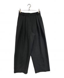 TODAYFUL（トゥデイフル）の古着「Bonding Wide Trousers」｜ダークグレー