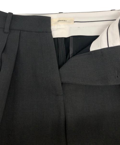 TODAYFUL（トゥデイフル）TODAYFUL (トゥデイフル) Bonding Wide Trousers ダークグレー サイズ:SIZE 36の古着・服飾アイテム