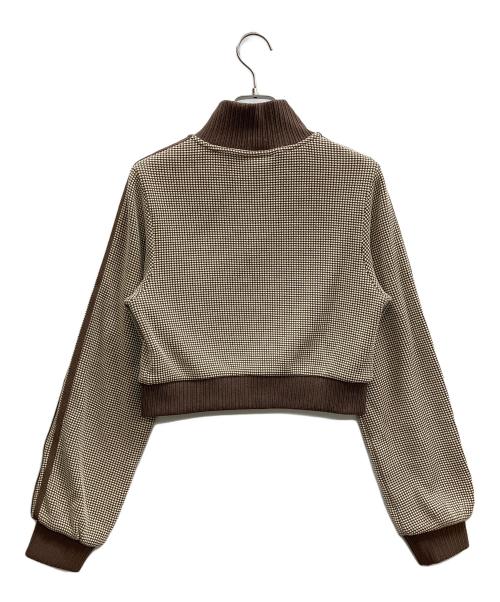 adidas（アディダス）adidas (アディダス) CROP TRACK TOP ブラウン サイズ:Mの古着・服飾アイテム