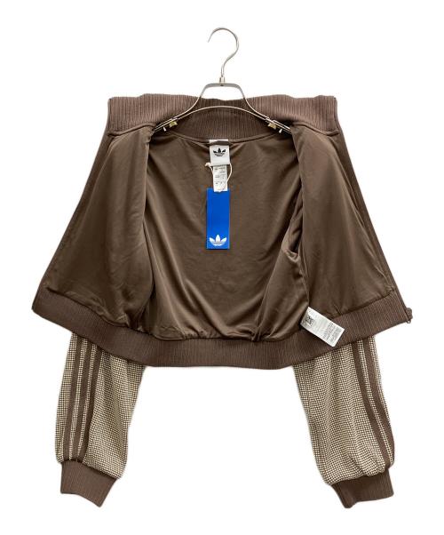 adidas（アディダス）adidas (アディダス) CROP TRACK TOP ブラウン サイズ:Mの古着・服飾アイテム