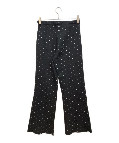 CABAN（キャバン）CABaN (キャバン) コットンカシミヤ ドットジャカードパンツ ブラック サイズ:Fの古着・服飾アイテム