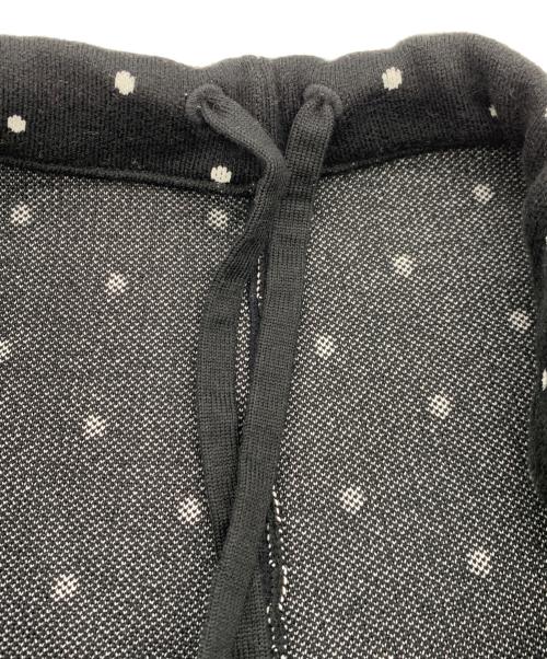 CABAN（キャバン）CABaN (キャバン) コットンカシミヤ ドットジャカードパンツ ブラック サイズ:Fの古着・服飾アイテム