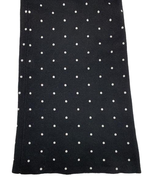 CABAN（キャバン）CABaN (キャバン) コットンカシミヤ ドットジャカードパンツ ブラック サイズ:Fの古着・服飾アイテム