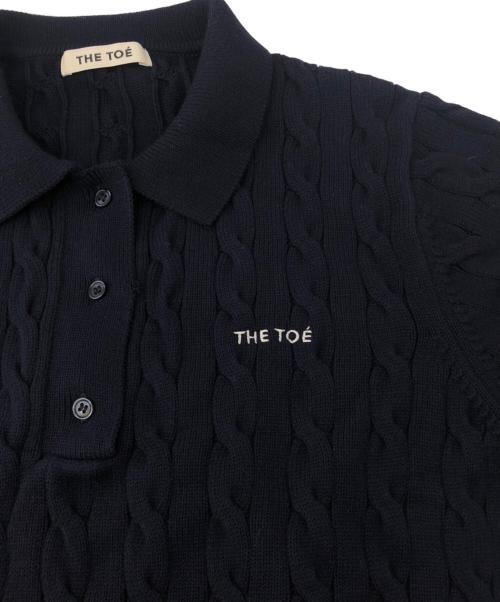 THE TOE（ザ・トゥー）THE TOE (ザ・トゥー) Herald Short Sleeve Polo Knit ネイビー サイズ:Mの古着・服飾アイテム